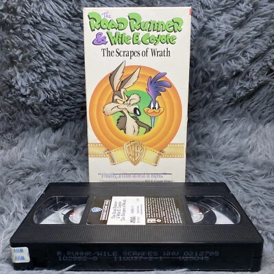 Road Runner and Wile E. Coyote - The Scrapes of Wrath VHS Tape 1992 Warner Bros Foto 1 de 4