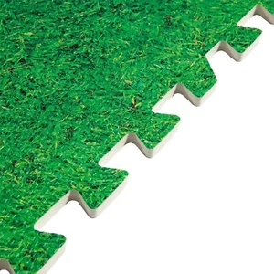 Alfombrillas de espuma Eva entrelazadas efecto hierba azulejos suaves fitness yoga juego infantil - Imagen 1 de 5