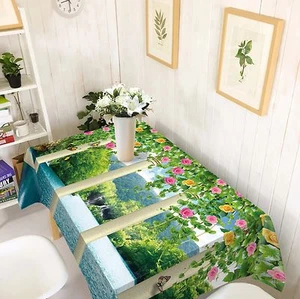 3D Flower 809 Tablecloth Table Cover Cloth Birthday Party Event AJ WALLPAPER AU - Picture 1 of 1