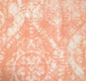 16" Chiffon Purity by Design Loft FreeSpirit PWFS027 Peach Screenprint Cotton - Picture 1 of 3