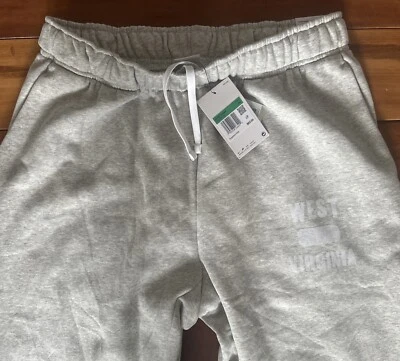 Nike WVU West Virginia Mountaineers XL Joggers Sweatpants Men’s Extra Large Gray - Image 1 of 4