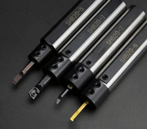 7Pcs SHB20 3+4+5+6+7+8+10mm Straight Shank Lathe Sleeve For Clamping Boring Bar - Picture 1 of 3