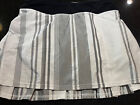 Lululemon Run Pace Setter Skirt Striped White & Gray Tennis Skort 4 Tall Perfect