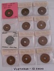 World Coin Lot: 12 Foreign Coins from Annam (Vietnam)