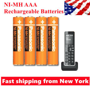 4Pack Panasonic NI-MH AAA Rechargeable Batteries 550MAH for Cordless Phones 1.2V
