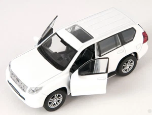 BLITZ VERSAND Toyota Land Cruiser Prado weiss / white Welly Modell Auto 1:34 NEU - Picture 1 of 1