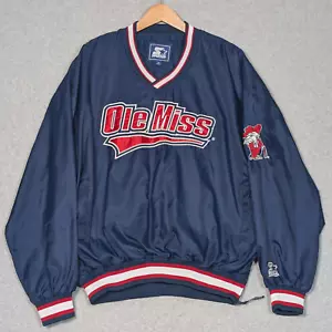 Chaqueta de Colección Ole Miss Rebels Para Hombres XL Starter Cuello en V Pullover Coronel Reb NCAA - Imagen 1 de 12
