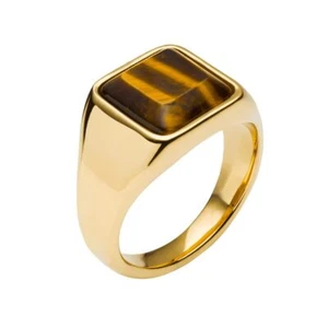 Fred Bennett Signet Ring with Tiger's Eye R3857Y - Picture 1 of 4