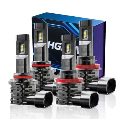 For Saturn Outlook XR Sport Utility 2007-2010 LED Headlights High Low Bulbs Kit Foto 1 de 4