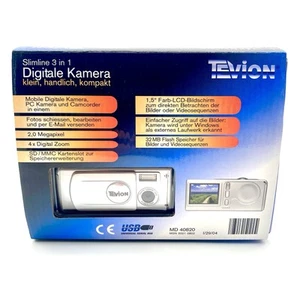 Tevion Digitale Kamera MD 40820 Slimline 3 in 1 in OVP Set Getestet - Bild 1 von 16