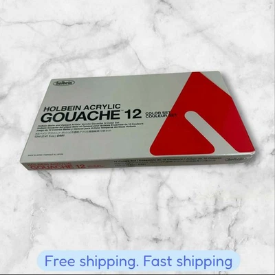 Holbein Acryla Gouache Colores Escuela Set De 12 ENVÍO NUEVO Foto 1 de 2