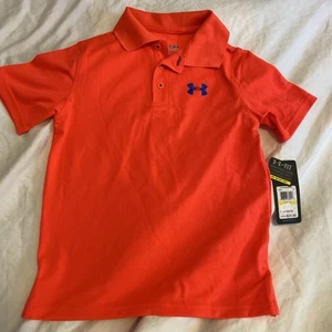 Boy’s Under Armour Short Sleeved Polo ~ Size Youth Med. Heat Gear- UA Golf NWT - Picture 1 of 9