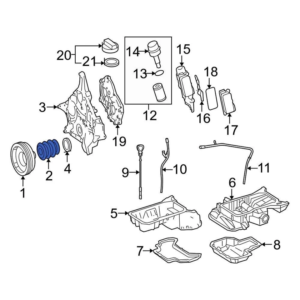 For Mercedes-Benz G550 09-15 Mercedes-Benz Engine Timing Crankshaft Sprocket - Imagem 1 de 4