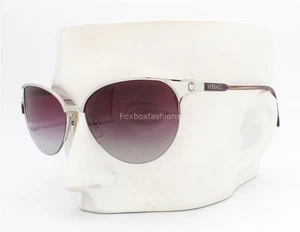 Occhiali da sole Versace MOD 2123-B 1000/8H semi senza montatura argento/viola avana - Foto 1 di 10