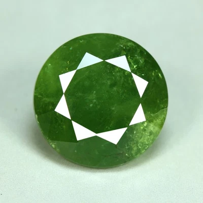 8.22 Cts_Round Brilliant_100 % Natural Unheated Green Demantoid Garnet_Namibia - Image 1 of 4