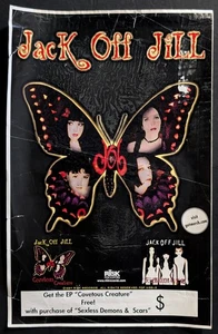 Póster promocional Jack Off Jill Covetous Creature 1997 Sexless Demons Risk Records - Imagen 1 de 19