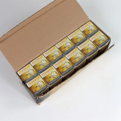 12 Pack of Bulbrite Amber Marble Globe E12 G16 25W Bulbs 144024, New Open Box - Image 1 of 4