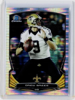 2014 BOWMAN CHROME PULSAR REFRACTOR #27 - DREW BREES #ED 243/271 - Image 1 of 2