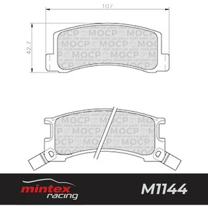 Pastillas de freno de alto rendimiento Mintex Racing MDB1227 M1144 - Imagen 1 de 1