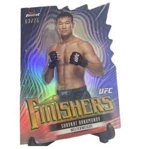 2024 Topps Finest UFC SHAVKAT RAKHMONOV Finishers DIE-CUT Refractor /75 SP - Picture 1 of 2