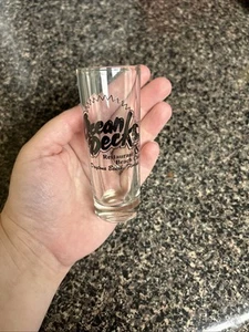 Ocean Decks Restaurant Beach Club Tall Shot Glass Souvenir Daytona Beach FL  1B - Picture 1 of 6