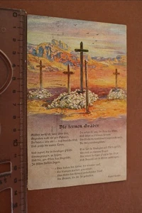 tolle alte Karte - Kolonialkriegerdank - Die fernen Gräber - 1915 - Picture 1 of 2