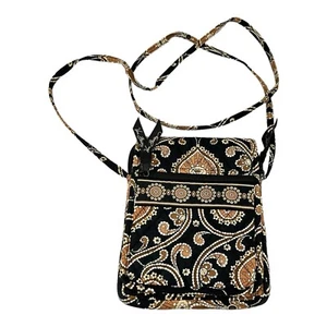 Vera Bradley Caffe Latte Crossbody Wallet Purse 8"x 6” - Picture 1 of 9
