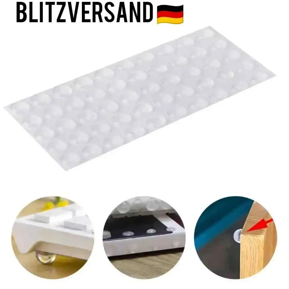 50 Elastikpuffer Gummifüße Gummipuffer Schutzpuffer Klebefüße Glasplatten Füße - Bild 1 von 4