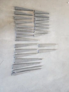 Lot Of 26 Elfa 20" 19" Steel Heavy Locking Shelving Brackets  Various Sizes - Picture 1 of 4