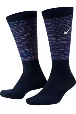 Calcetines Nike Elite Dri Fit Crew - Azul Marino/Multi - Niños Y- 3Y-5Y/Mujeres 4-6 Foto 1 de 3
