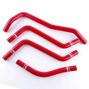 Red for 2008 2009 2010-2012 2013 Yamaha Rhino 700 YXR700 Silicone Radiator Hose - Picture 1 of 8