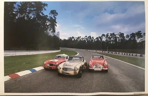 Austin Harley 3000z Mk 1 In Drei On Track Racing Very Rare Car Poster! One Only! - Picture 1 of 2