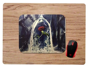 BEAUTY AND THE BEAST ENCHANTED ROSE MOUSEPAD MOUSE PAD HOME OFFICE GIFT D - Picture 1 of 1