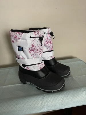 Storm Kidz Botas de Nieve Clima Frío Mujer Adulto Talla 7 Blanco Rosa Nuevo con Etiquetas Invierno Foto 1 de 4