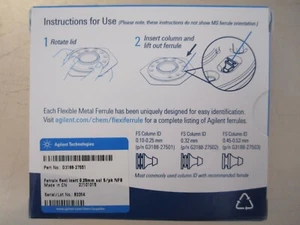 Agilent G3188-27551 Flexible Inert Ferrule, 0.25 mm 5pk, SEALED - FAST SHIPPING - Picture 1 of 4