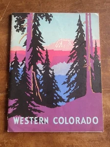 Revista de turismo vintage 1930 Western Colorado-Grace Stanley Miller arte de portada - Imagen 1 de 20