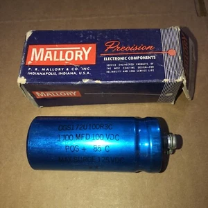 CDE Mallory CGS172U100R3C Electrolytic Capacitor 1700 MFD 100 WVDC - Made in USA - Picture 1 of 3
