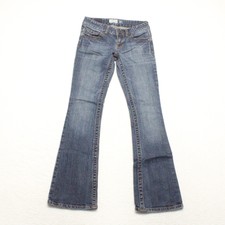Aeropostale Hailey Women's Size 00 Blue Low Rise Skinny Flare Leg Stretch Jeans