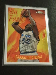 1996/97 Topps Season's Best Shaquille O'Neal On Fire Orlando Magic Jordan Bulls - Picture 1 of 2