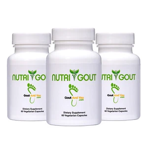 3 Bottles NutriGout Uric Acid Lowering and Gout Supplement from GoutandYou.com - Picture 1 of 10