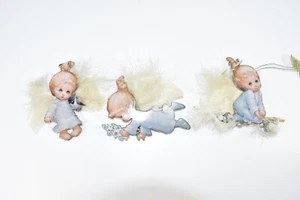 2001 THE BRADFORD EDITIONS #88861 SNOW ANGELS HOLIDAY COLLECTIONS SET OF 3 - Picture 1 of 8