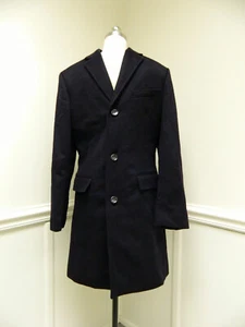JCrew $450 Ludlow Wool Cashmere blend Topcoat 38R Navy Blue F5543 SAMPLE Swag - Picture 1 of 5