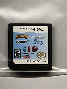 Battleship / Connect Four / Sorry / Trouble (Nintendo DS, 2006) Cart Only 0409 - Picture 1 of 1