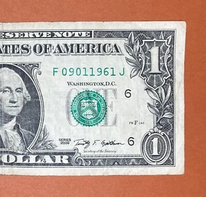 September 1, 1961 ; 9 Jan 1961 (F 09011961 J) Birthday Note $1 One Dollar Bill - Picture 1 of 3
