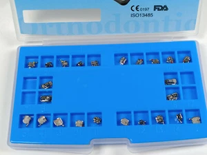1Set Dental Orthodontic Self-Ligating Metal Brackets&Buccal Tubes Roth 022 345H - Picture 1 of 5
