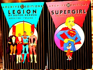 SUPERGIRL,  LEGION of SUPER HEROES  2 DC ARCHIVES Vol. 1 FIRST H/C 1st PRINTINGS - Picture 1 of 1