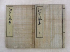 UTAGAWA HIROSHIGE Works : 1915 EDO 2 volume Woodcut print - Picture 1 of 10