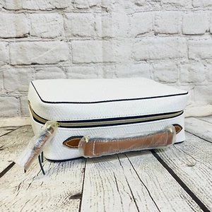 Estee Lauder White Cosmetic Zippered EMPTY Carry Bag - NEW - Picture 1 of 13