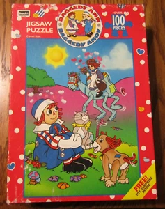 Rose Art Raggedy Ann Raggedy Andy 100 Piece Unopened Puzzle with Toy Surprise - Picture 1 of 7
