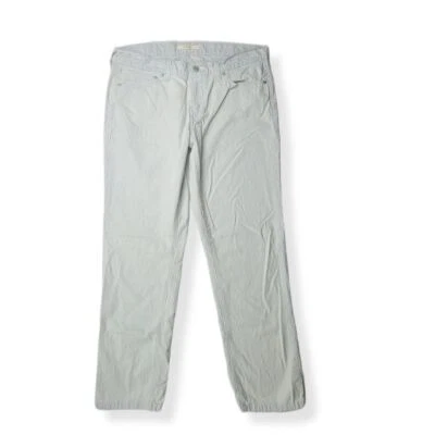 Pantalón Levi's Novio Rayas Blanco y Azul Claro Talla 29 Foto 1 de 3